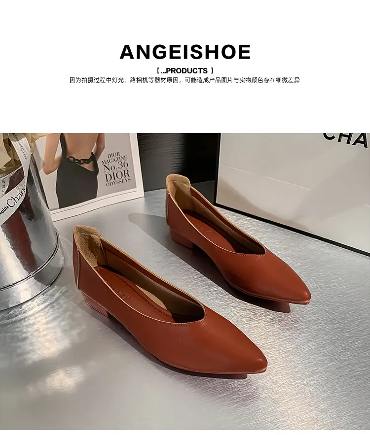 Women's Work Shoes, Black, Flat, Soft Sole, Soft Leather, Professional Interview, Work Attire, Not Tiring for Feet, Comfortable for Long Standing, Women's Flats — feature 10