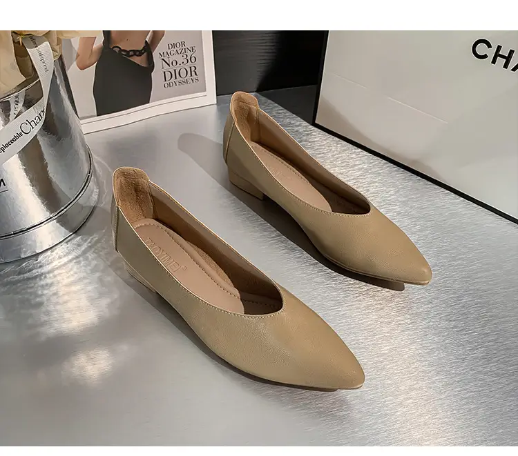 Women's Work Shoes, Black, Flat, Soft Sole, Soft Leather, Professional Interview, Work Attire, Not Tiring for Feet, Comfortable for Long Standing, Women's Flats — feature 19