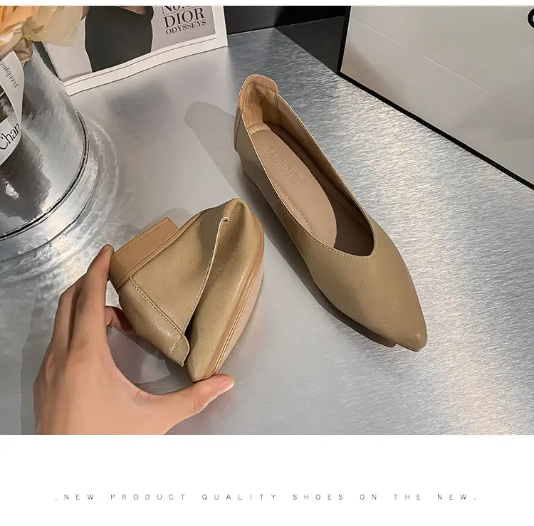 Women's Work Shoes, Black, Flat, Soft Sole, Soft Leather, Professional Interview, Work Attire, Not Tiring for Feet, Comfortable for Long Standing, Women's Flats — feature 20