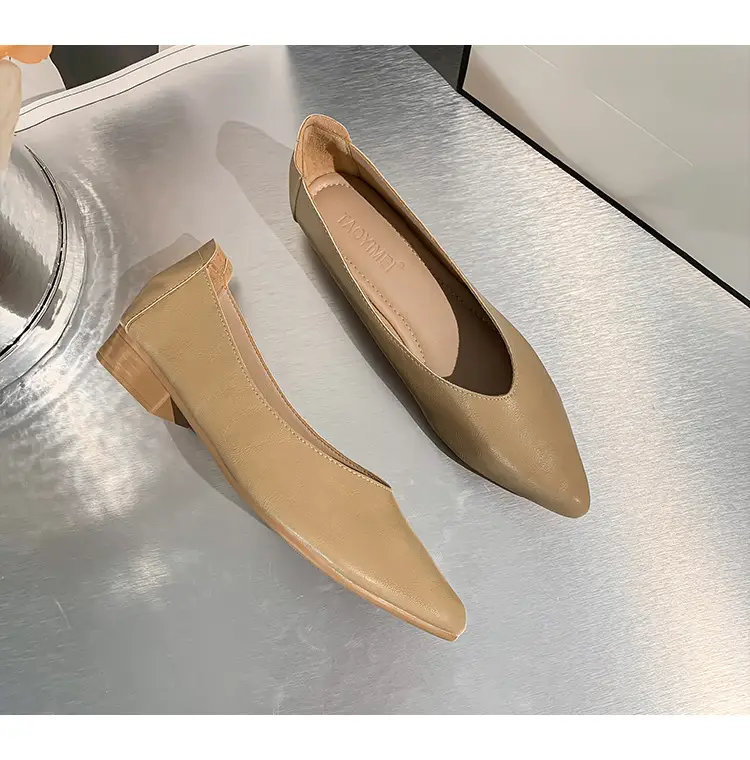 Women's Work Shoes, Black, Flat, Soft Sole, Soft Leather, Professional Interview, Work Attire, Not Tiring for Feet, Comfortable for Long Standing, Women's Flats — feature 21