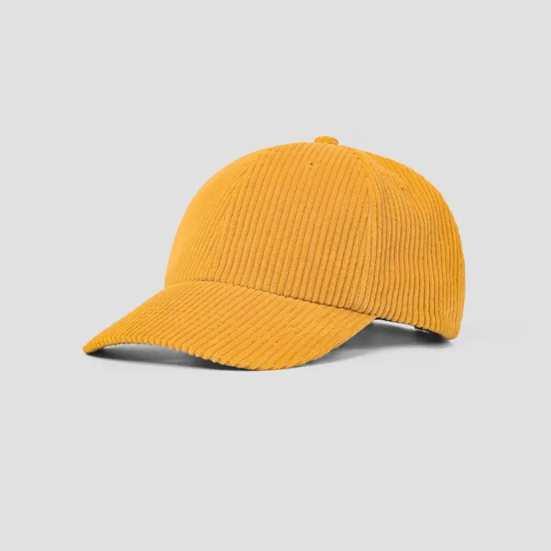 Yellow Knitted Baseball Cap with Embroidered Design - Image 4