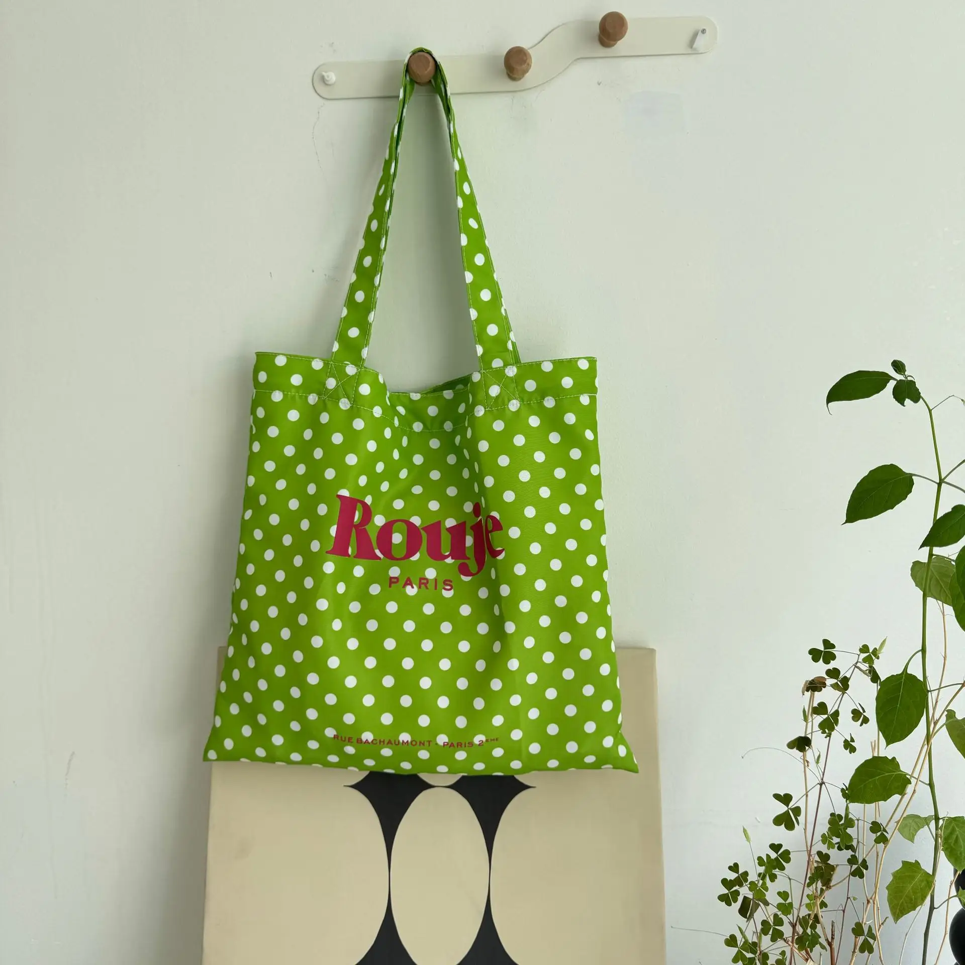 2024 Floral Canvas Shoulder Bag Blue Plaid Design - Image 6