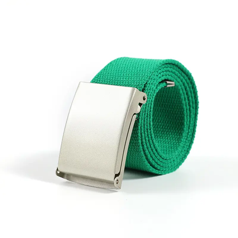 Men's Brown Woven Belt with Silver Buckle - Image 11