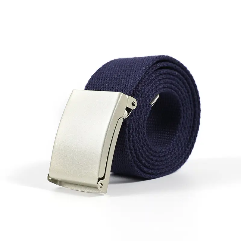 Men's Brown Woven Belt with Silver Buckle - Image 2