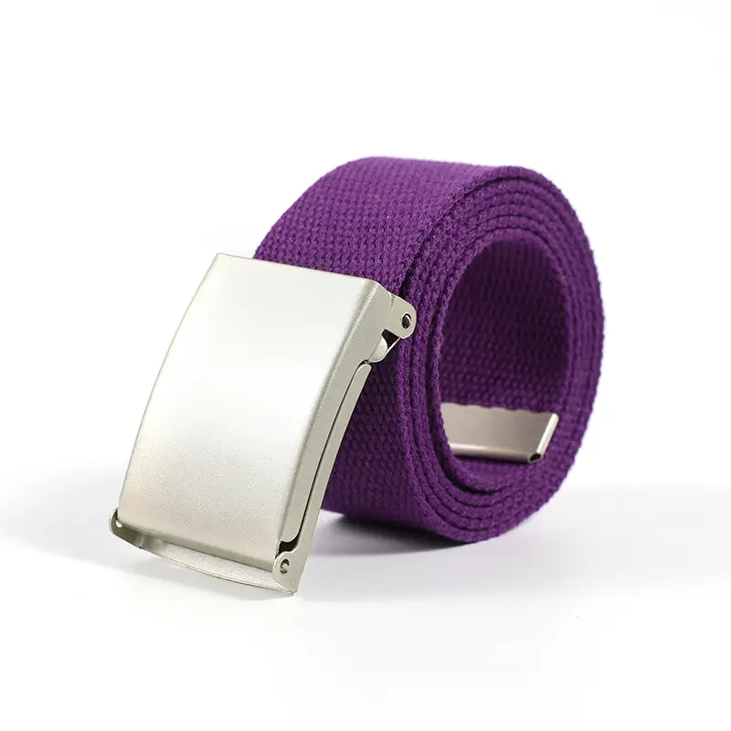 Men's Brown Woven Belt with Silver Buckle - Image 6