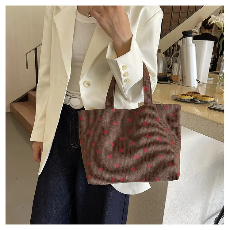 Women's Strawberry Flannel Tote Bag 2024 — feature 14