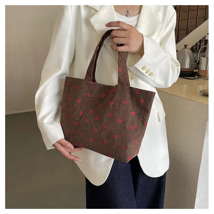 Women's Strawberry Flannel Tote Bag 2024 — feature 16