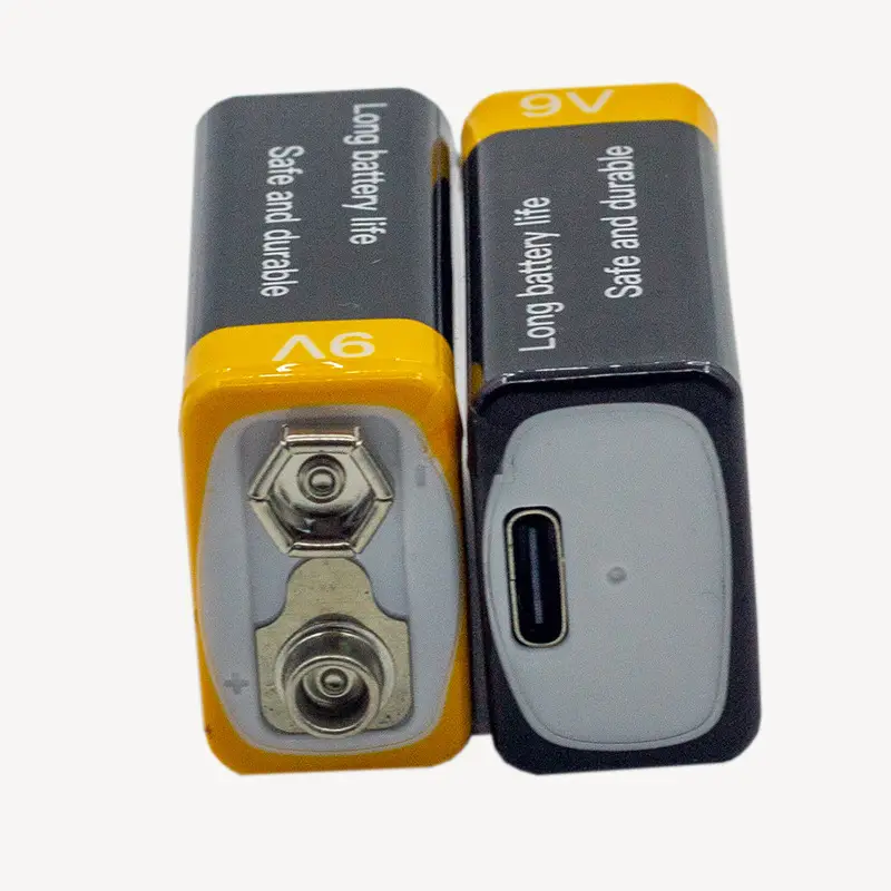 Rechargeable 9V Multimeter Battery for Medical Instruments and Toys 1500Mah 6F22 Lithium-Ion USB High Capacity
