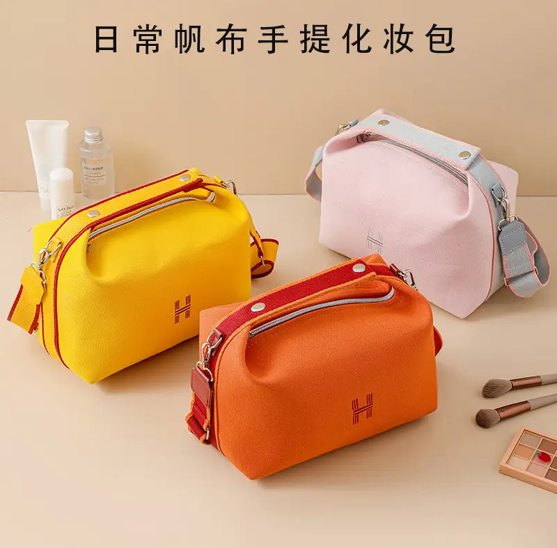 White Canvas One Shoulder Crossbody Bag for Women — feature 4