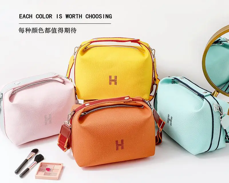 White Canvas One Shoulder Crossbody Bag for Women — feature 9