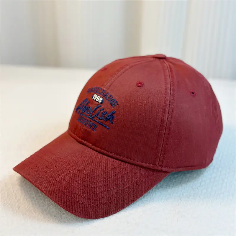 Women's Korean Style Letter Embroidered Cap Beige - Image 9