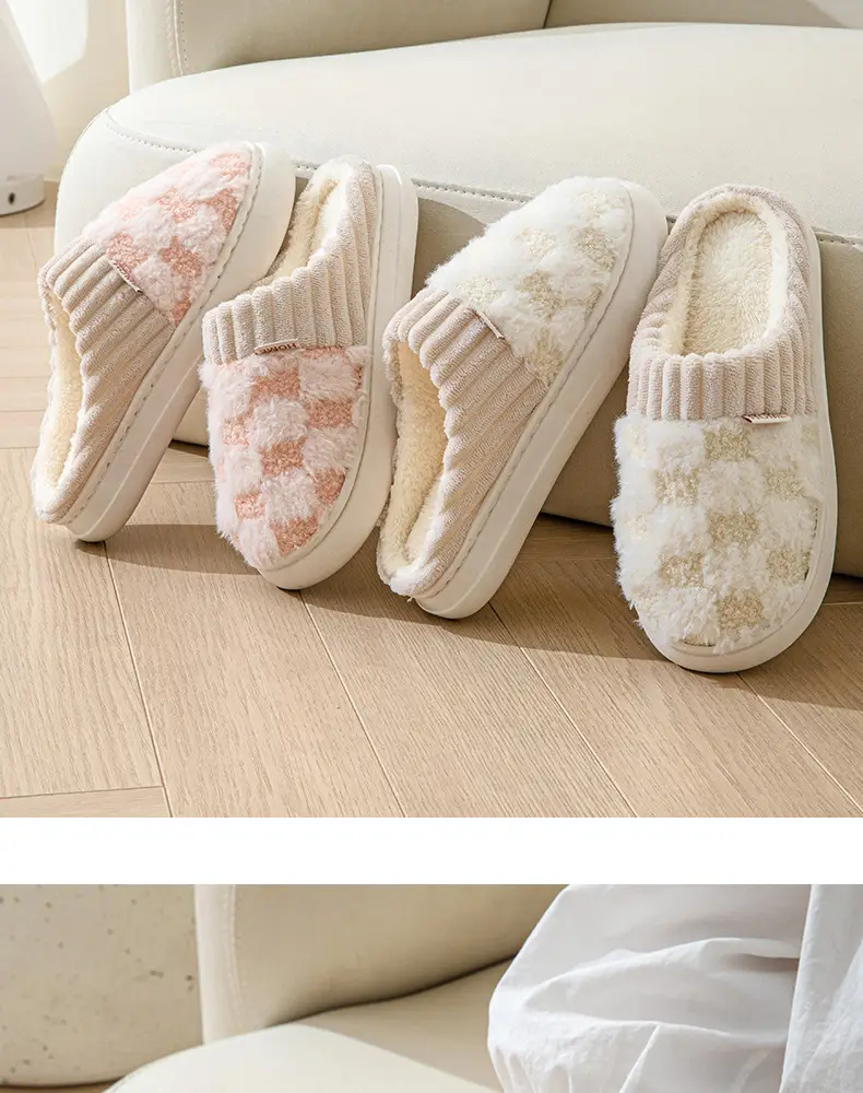 Autumn Winter Plush Slippers Women Warm Indoor — feature 15