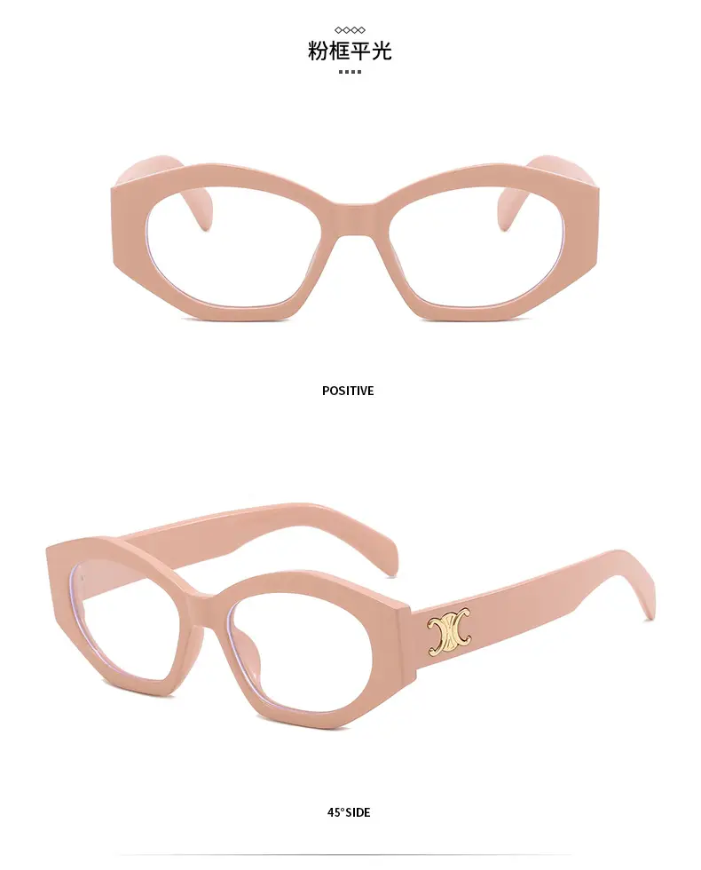 Women's Black Slim Sunglasses with Gold Logo — feature 16