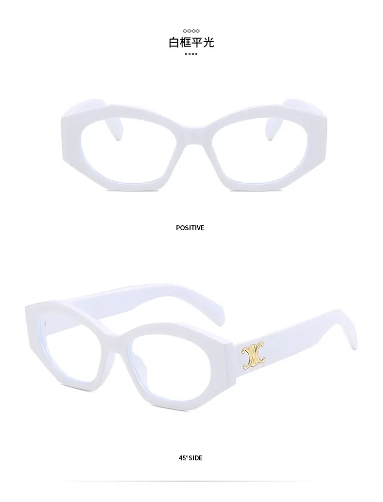 Women's Black Slim Sunglasses with Gold Logo — feature 17