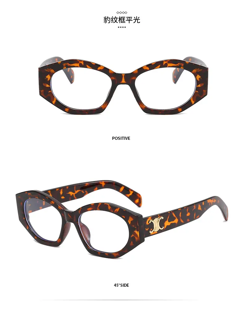 Women's Black Slim Sunglasses with Gold Logo — feature 18