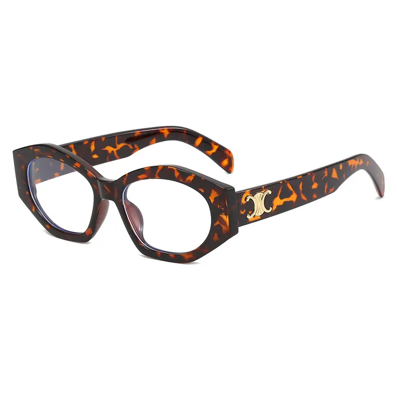 Women's Black Slim Sunglasses with Gold Logo