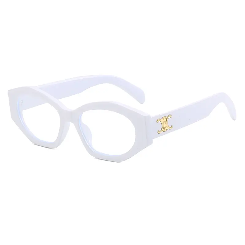 Women's Black Slim Sunglasses with Gold Logo