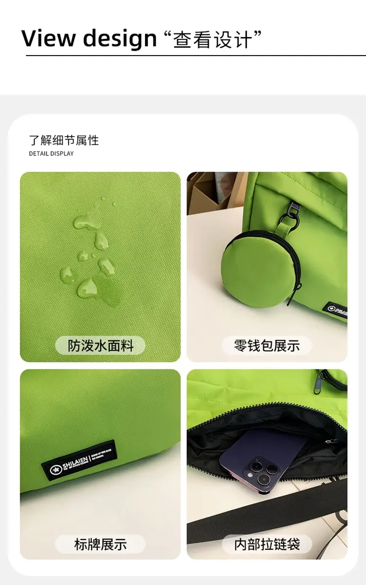 Women's Crossbody Bag Pink Green Casual Daily Wear — feature 16