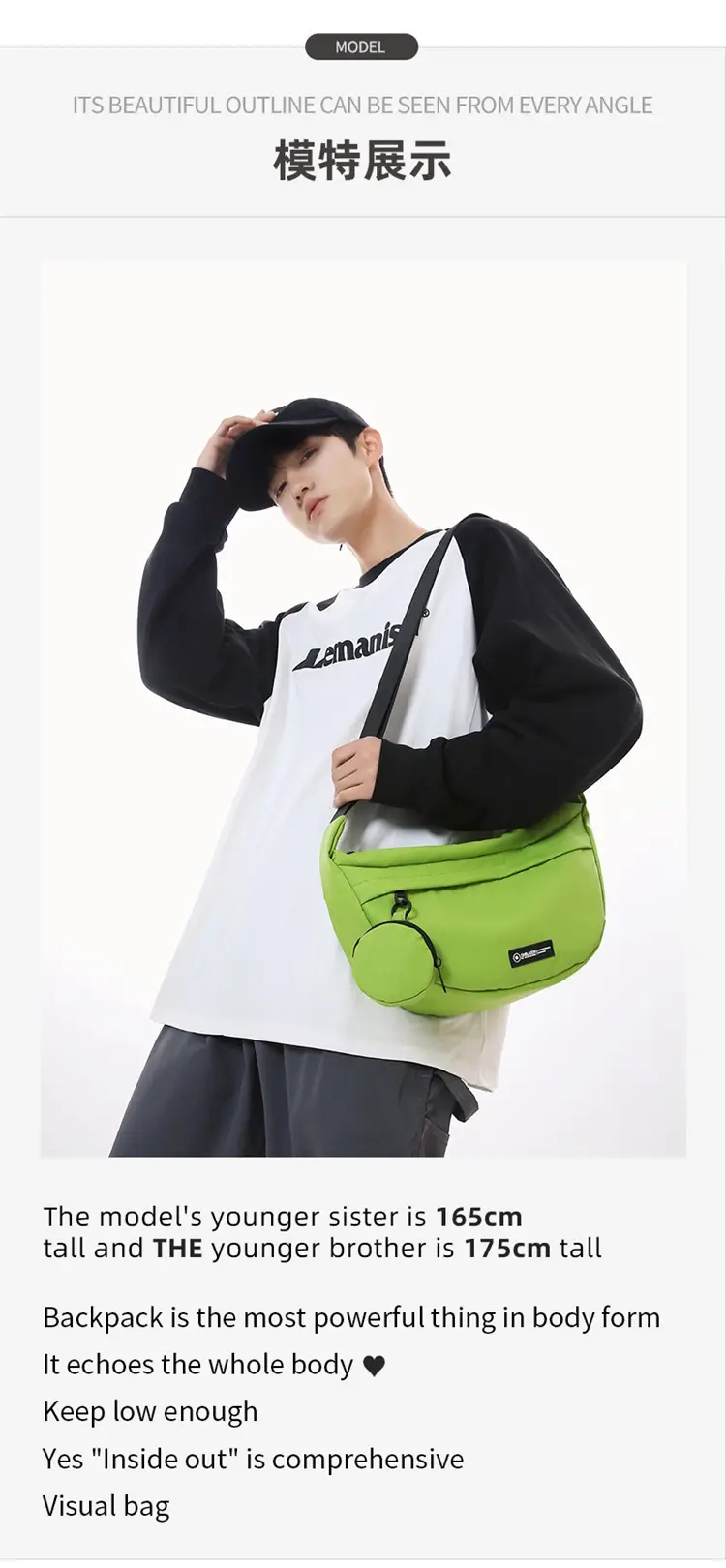 Women's Crossbody Bag Pink Green Casual Daily Wear — feature 3