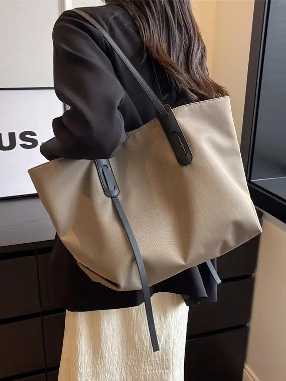 Women Large Capacity Oxford Cloth Shoulder Bag Brown 2026 - Image 4