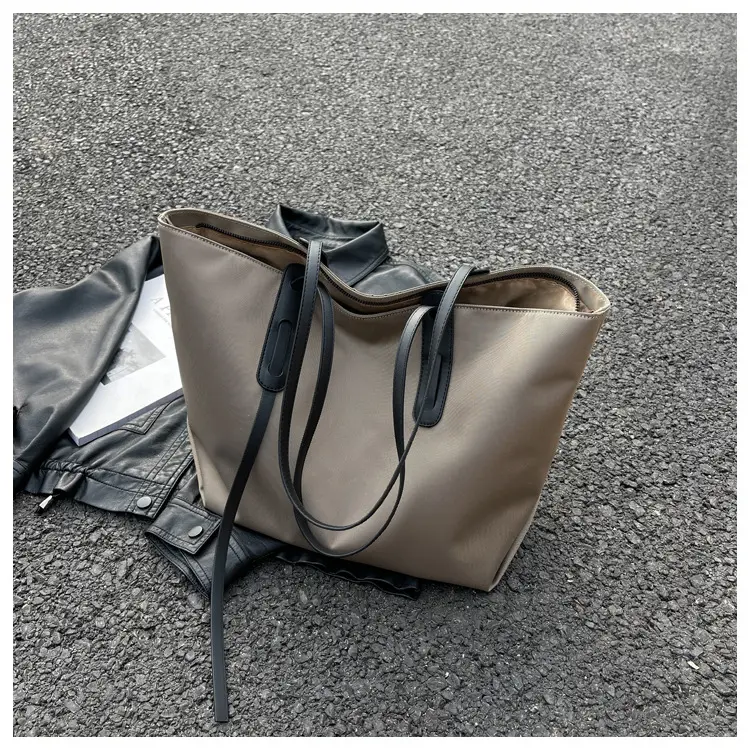 Women Large Capacity Oxford Cloth Shoulder Bag Brown 2026 — feature 25