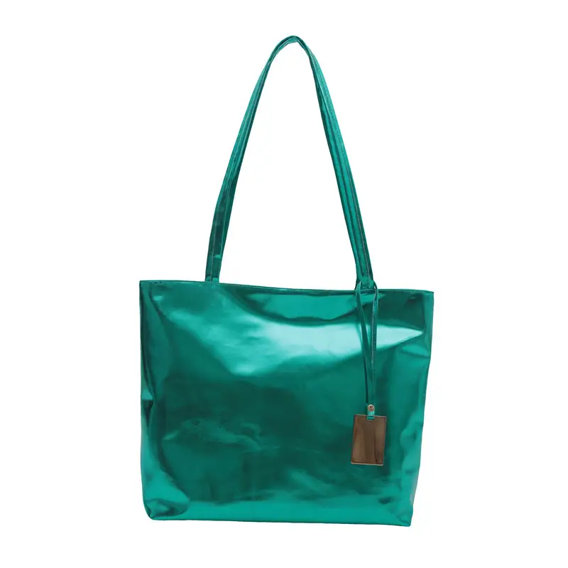 Gold Laser Shoulder Tote Bag Large Capacity 2024
