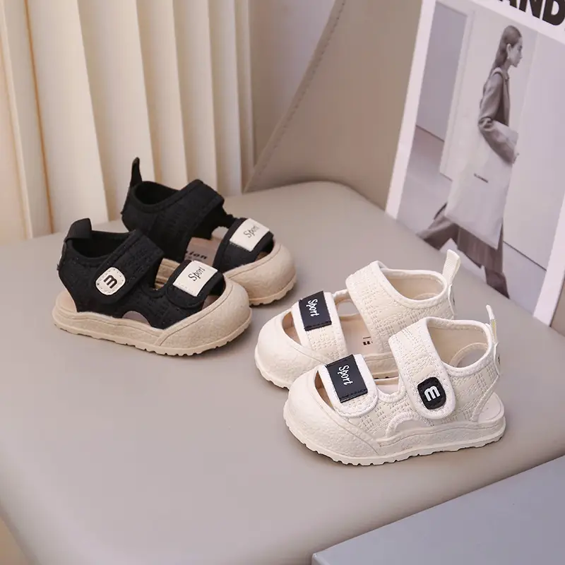 Men's Black Toe Sandals for Kids 0-3 Years