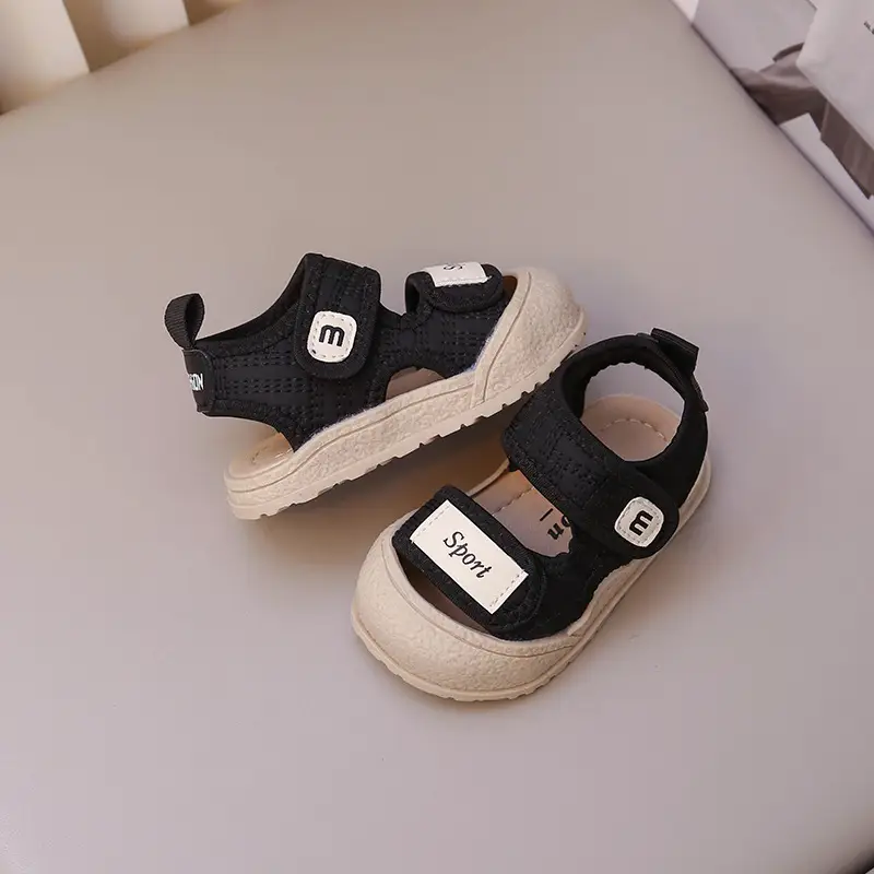Men's Black Toe Sandals for Kids 0-3 Years