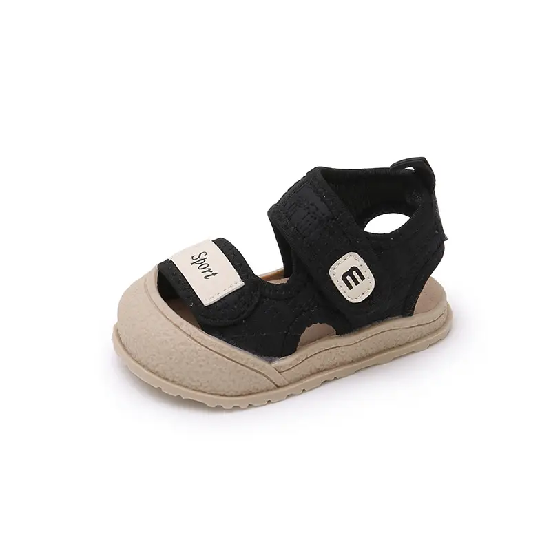 Men's Black Toe Sandals for Kids 0-3 Years