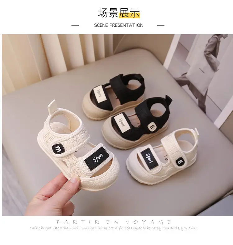 Men's Black Toe Sandals for Kids 0-3 Years — feature 7