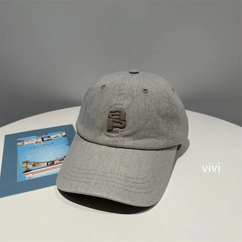 Vintage Washed Baseball Caps Grey Pink for Men Women - Image 2