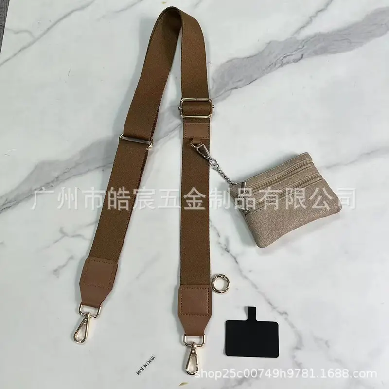 Women's Navy Blue Crossbody Phone Strap with Matching Small Bag - Image 4