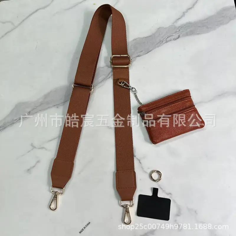 Women's Navy Blue Crossbody Phone Strap with Matching Small Bag - Image 3