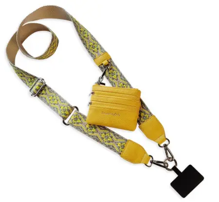 Women's Navy Blue Crossbody Phone Strap with Matching Small Bag - Image 5