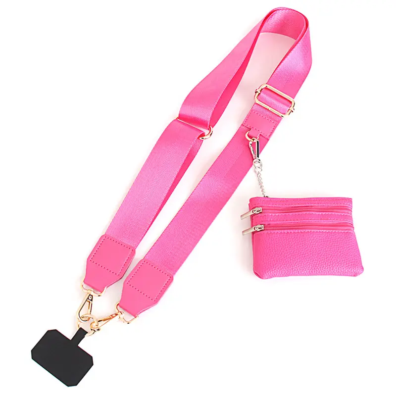 Women's Navy Blue Crossbody Phone Strap with Matching Small Bag - Image 9
