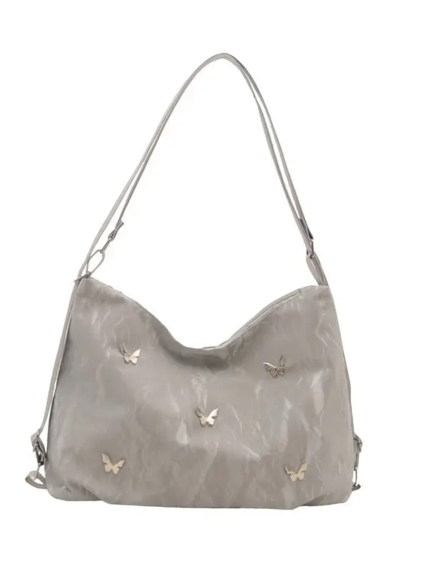 Women's Creamy Soft Shoulder Bag with Pom Pom Design - Image 10