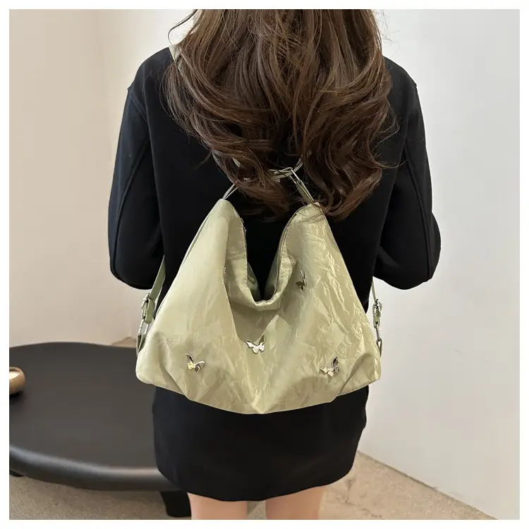 Women's Creamy Soft Shoulder Bag with Pom Pom Design — feature 11