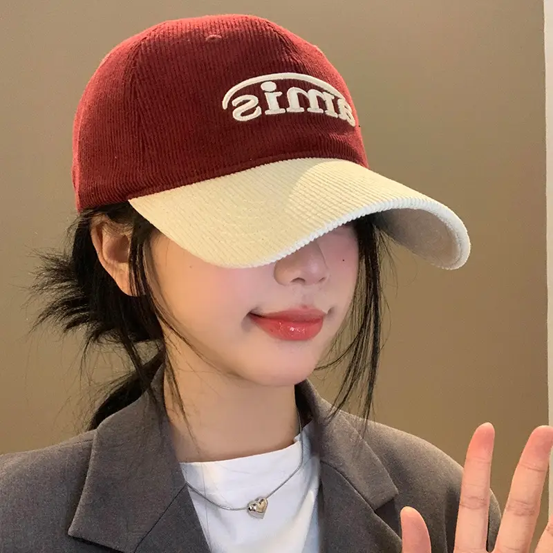 Women's Grey Beige Jersey Baseball Cap with "GIRF" Embroidery - Image 7