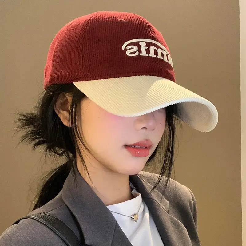 Women's Grey Beige Jersey Baseball Cap with "GIRF" Embroidery - Image 8