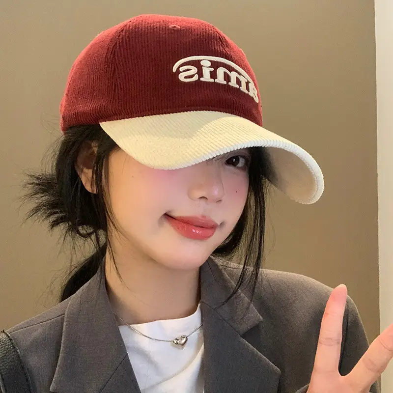 Women's Grey Beige Jersey Baseball Cap with "GIRF" Embroidery - Image 11