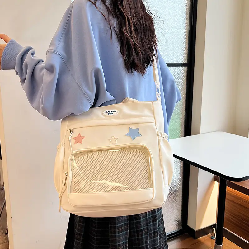 2024 Spring White Star Backpack for Women - Image 8