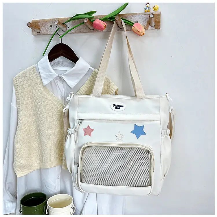 2024 Spring White Star Backpack for Women — feature 24