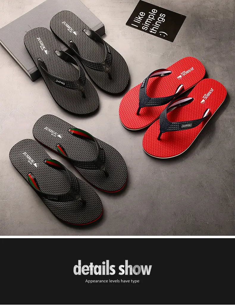 Men's Flip-Flops 2022 New Summer Fashionable Outdoor Casual Distinctive Korean Style Fashionable Beach Outdoor Men's Sandals and Slippers — feature 1