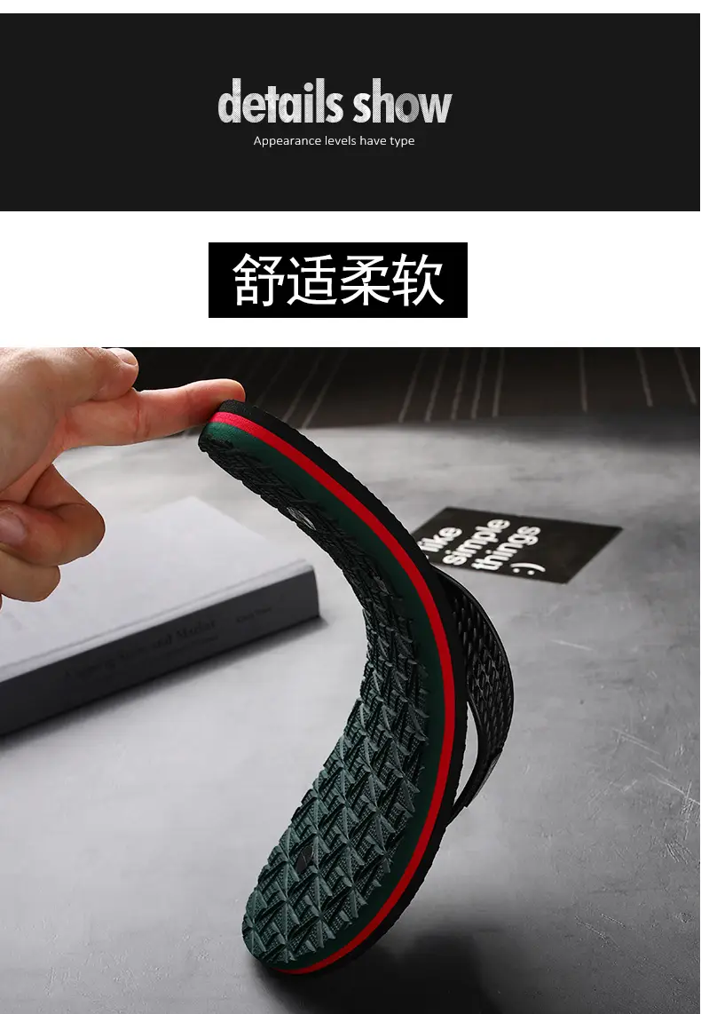 Men's Flip-Flops 2022 New Summer Fashionable Outdoor Casual Distinctive Korean Style Fashionable Beach Outdoor Men's Sandals and Slippers — feature 3