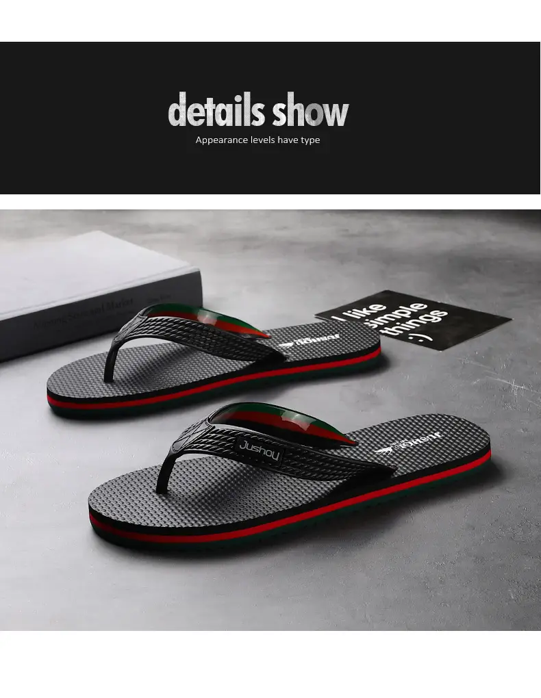 Men's Flip-Flops 2022 New Summer Fashionable Outdoor Casual Distinctive Korean Style Fashionable Beach Outdoor Men's Sandals and Slippers — feature 4