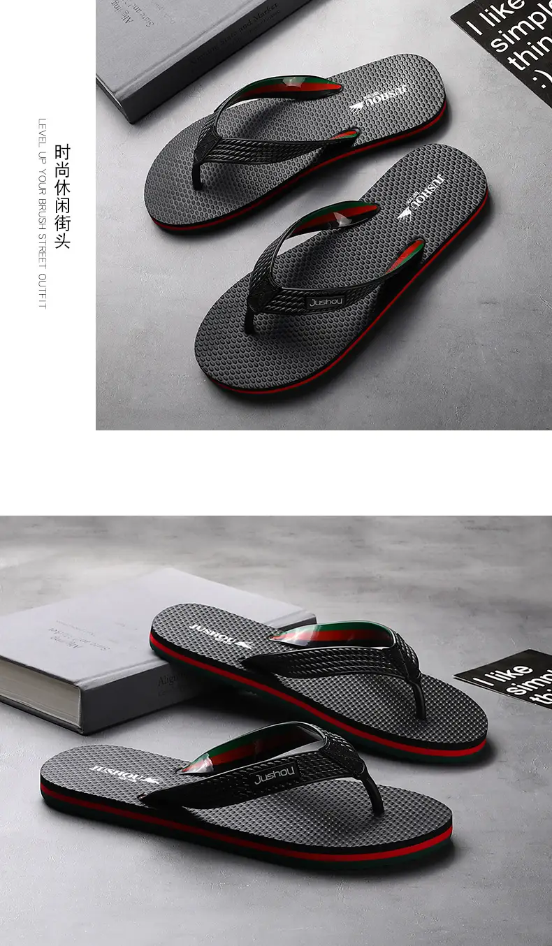 Men's Flip-Flops 2022 New Summer Fashionable Outdoor Casual Distinctive Korean Style Fashionable Beach Outdoor Men's Sandals and Slippers — feature 5