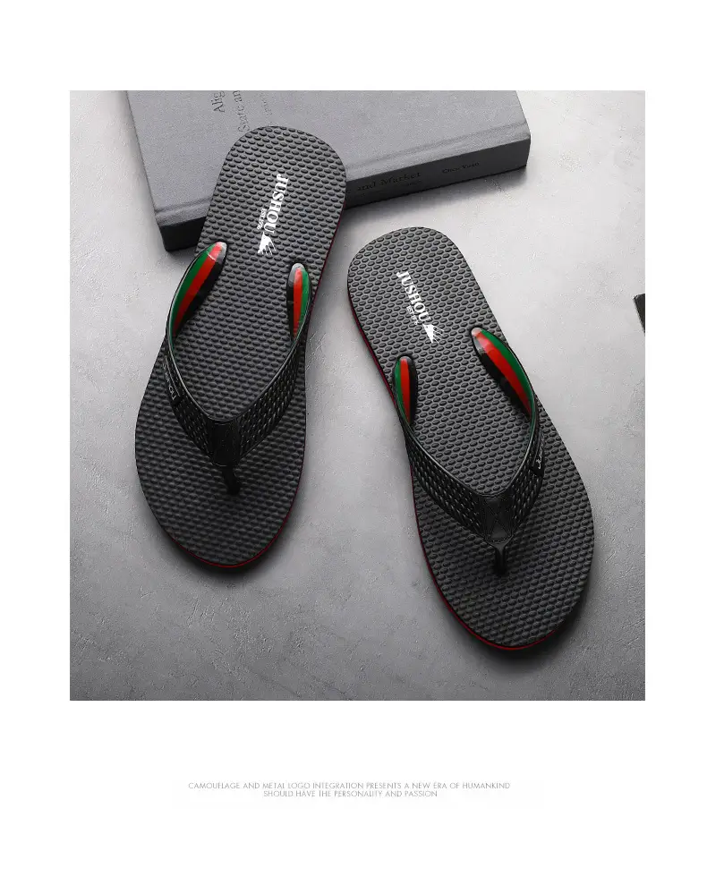 Men's Flip-Flops 2022 New Summer Fashionable Outdoor Casual Distinctive Korean Style Fashionable Beach Outdoor Men's Sandals and Slippers — feature 6