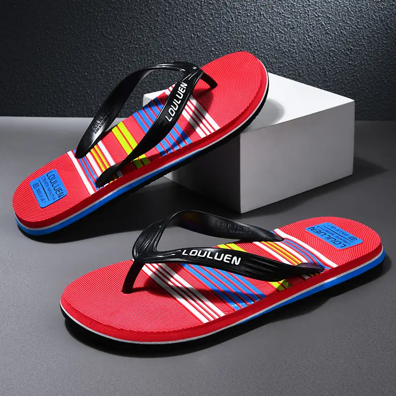 Men's Flip-Flops 2022 New Summer Fashionable Outdoor Casual Distinctive Korean Style Fashionable Beach Outdoor Men's Sandals and Slippers - Image 4