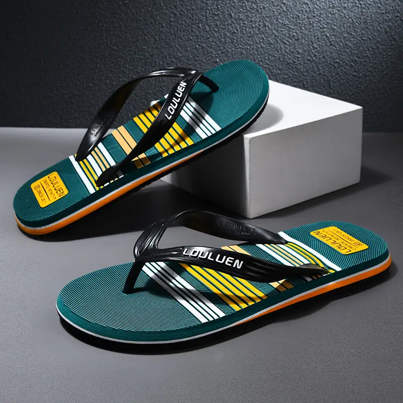 Men's Flip-Flops 2022 New Summer Fashionable Outdoor Casual Distinctive Korean Style Fashionable Beach Outdoor Men's Sandals and Slippers - Image 5