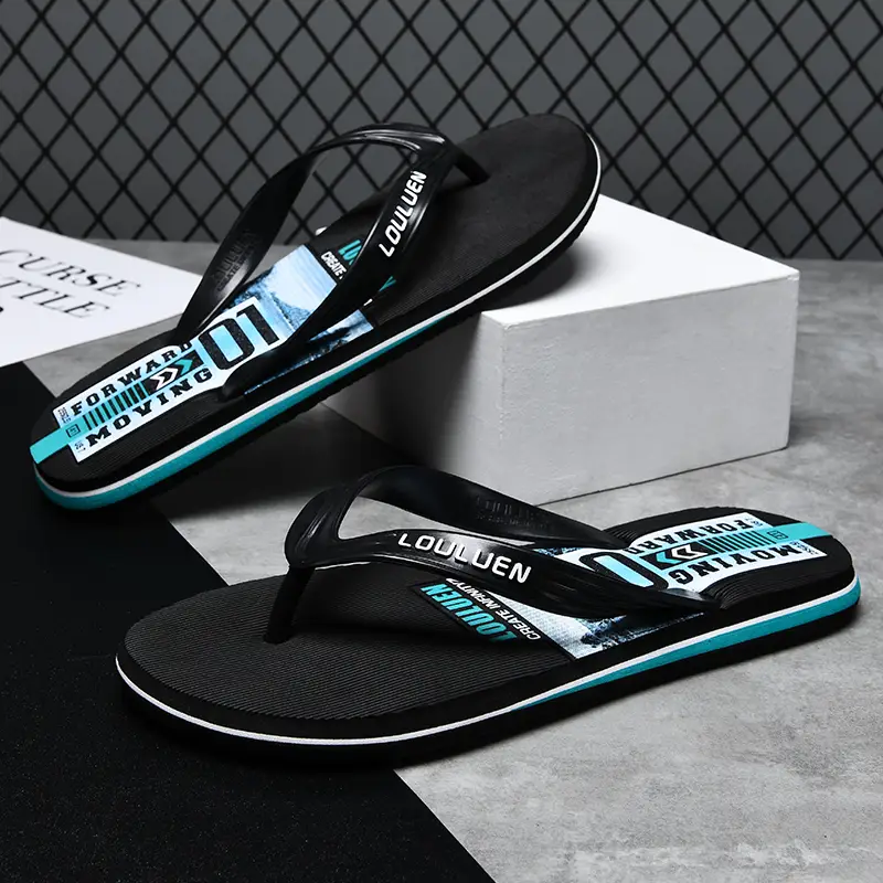 Men's Flip-Flops 2022 New Summer Fashionable Outdoor Casual Distinctive Korean Style Fashionable Beach Outdoor Men's Sandals and Slippers - Image 6